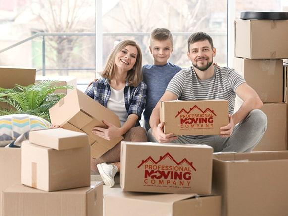 Expat family happy and relaxed after a successful move with our moving services.