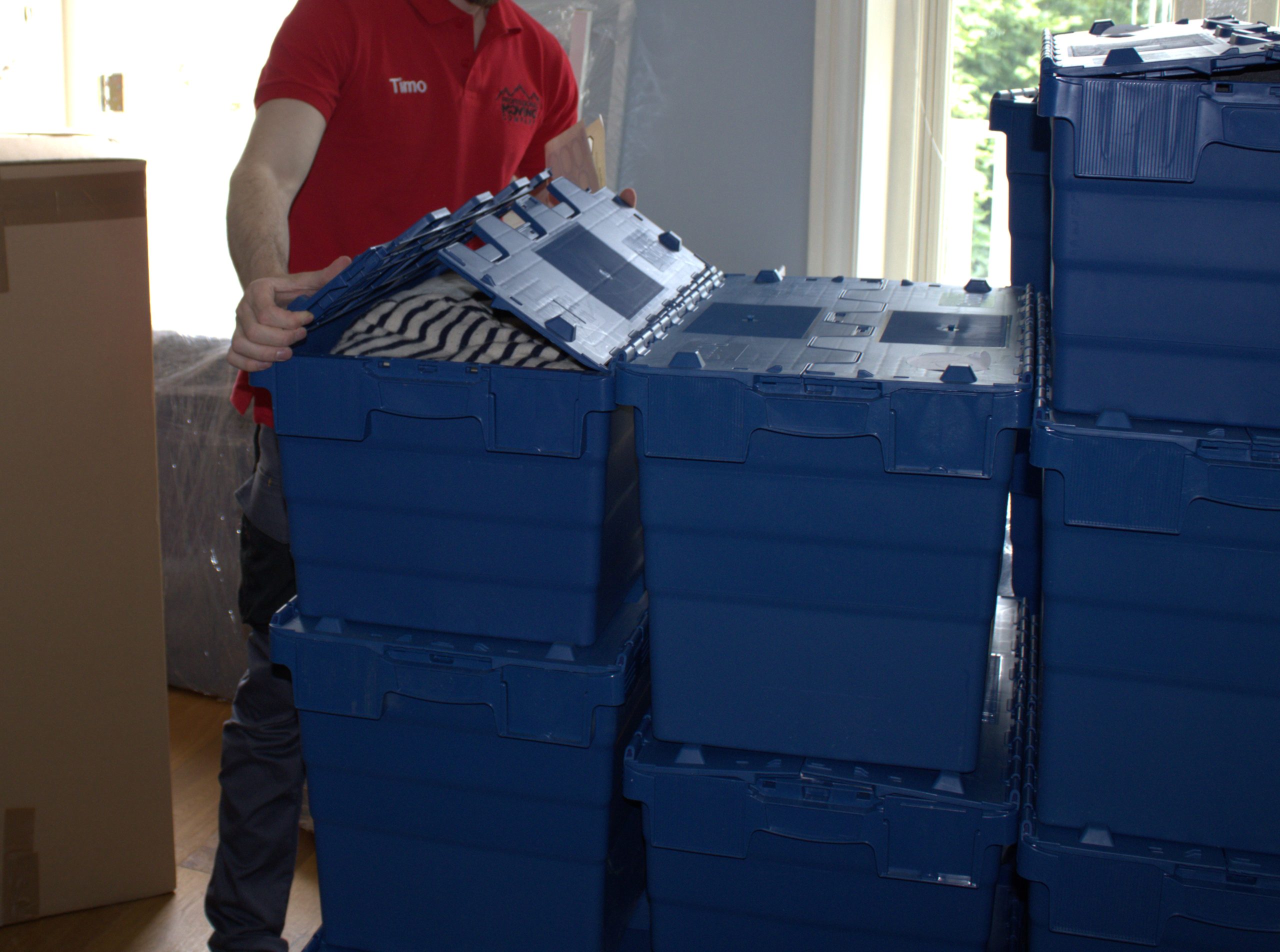 Packing Service By Professional Moving Company Ususing Ecco Boxes